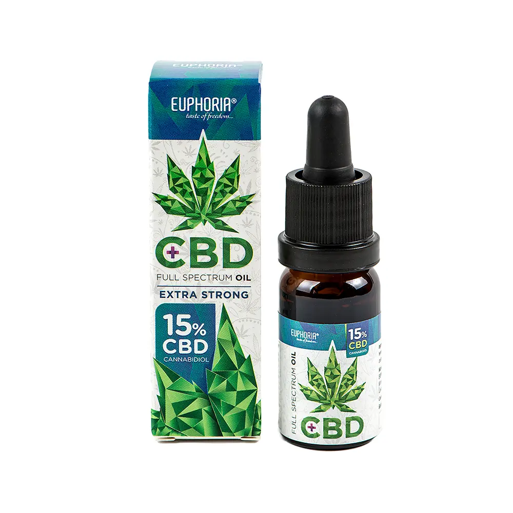 Euphoria CBD olej 15%, 10 ml, 1500 mg