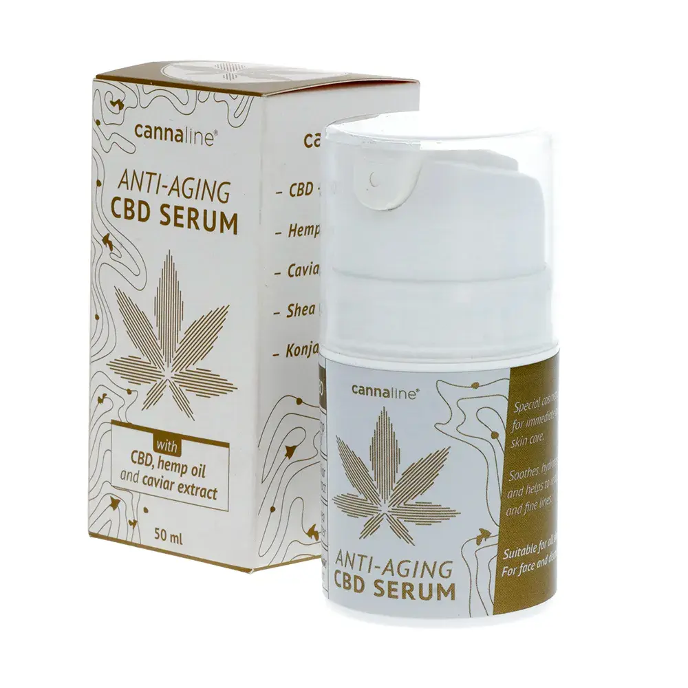 Cannaline CBD Anti-aging sérum s extraktem z kaviáru, 100 mg CBD, 50 ml