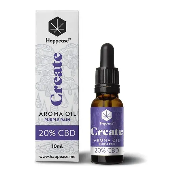 Happease Create CBD olej Purple Rain, 20 % CBD, 2000 mg, 10 ml