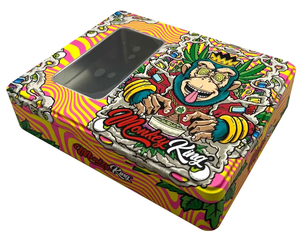 Monkey King plechový box s okénkem Psycho