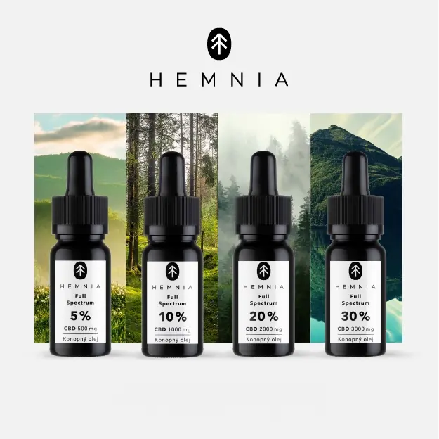 Hemnia CBD Plnospektrální balíček - 6500 mg CBD, 40 ml