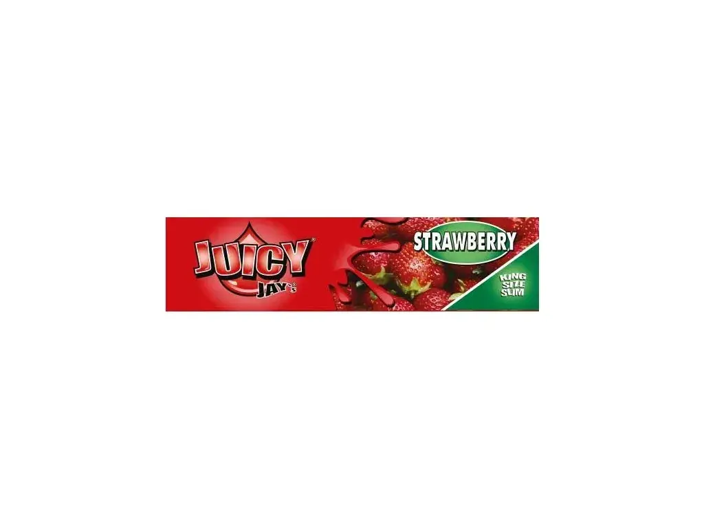 Juicy Jay´s King Size - Strawberry Balící papírky
