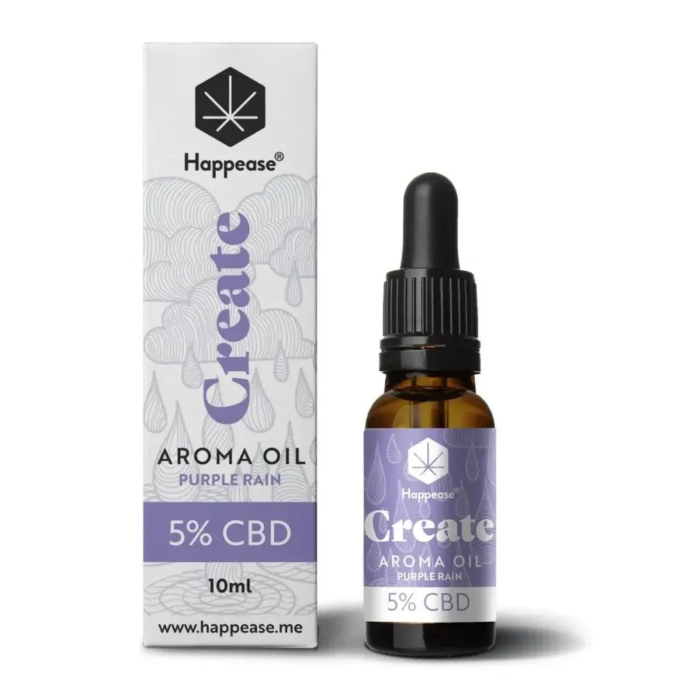 Happease Create CBD olej Purple Rain, 5 % CBD, 500 mg, 10 ml