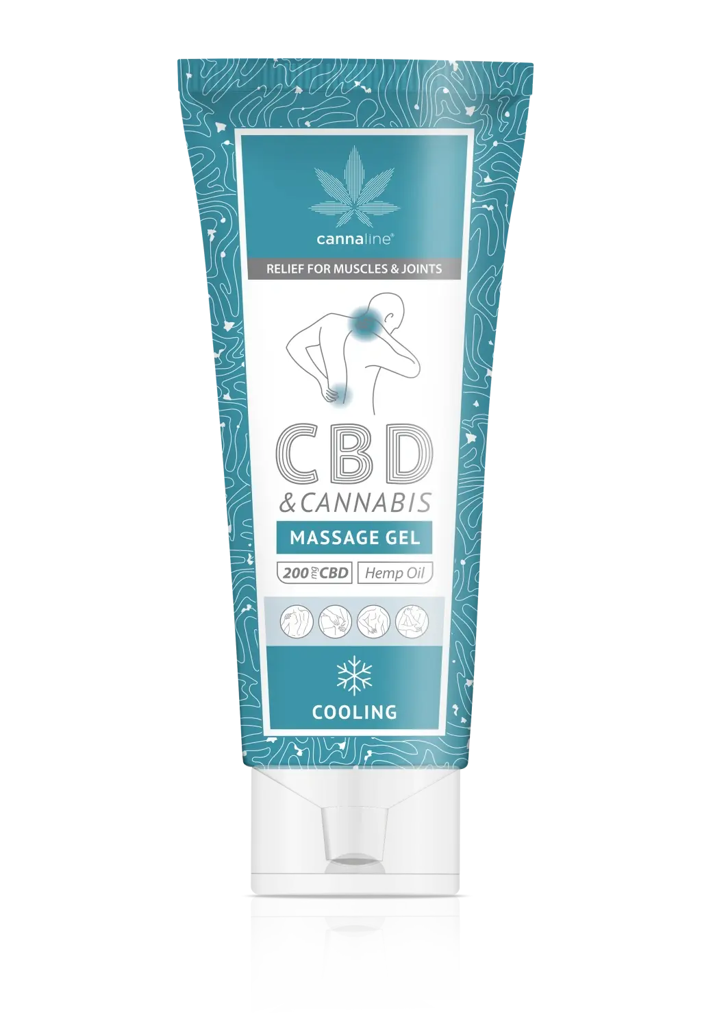 Cannaline konopný chladivý gel s CBD, 200 mg CBD, 200 ml