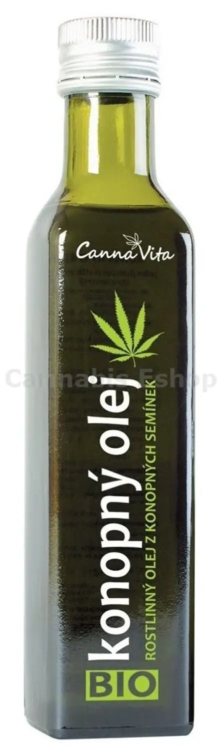CannaVita Bio Konopný olej za studena lisovaný, 500 ml