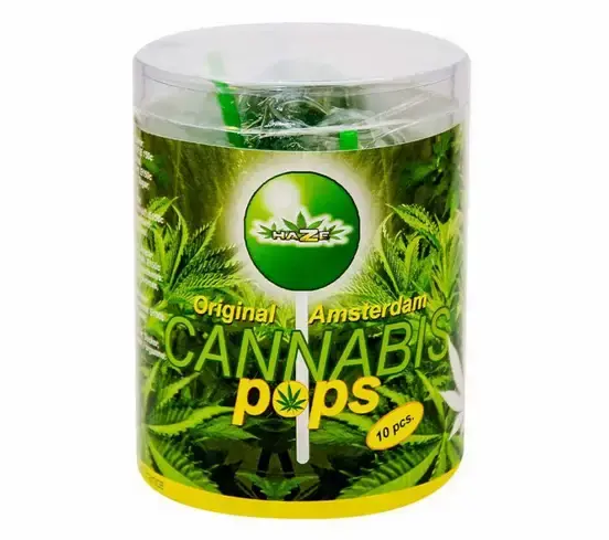 HaZe Cannabis Pops Konopná Lízátka – Dárkové balení (10 Lízátek)