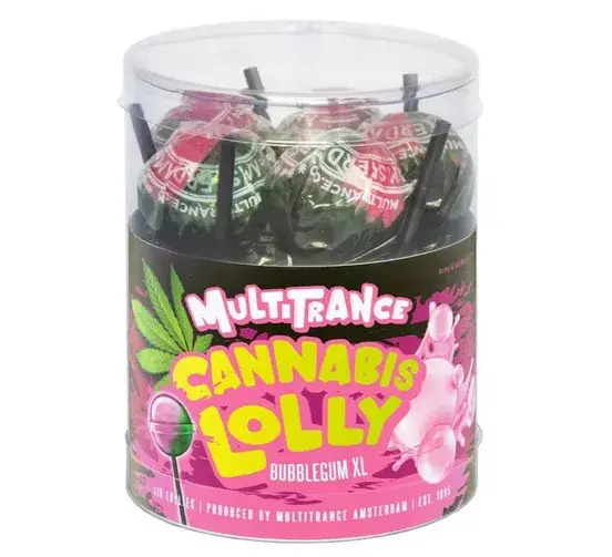 Cannabis Bubble Gum Lollies – dárkové balení (10 lízátek)
