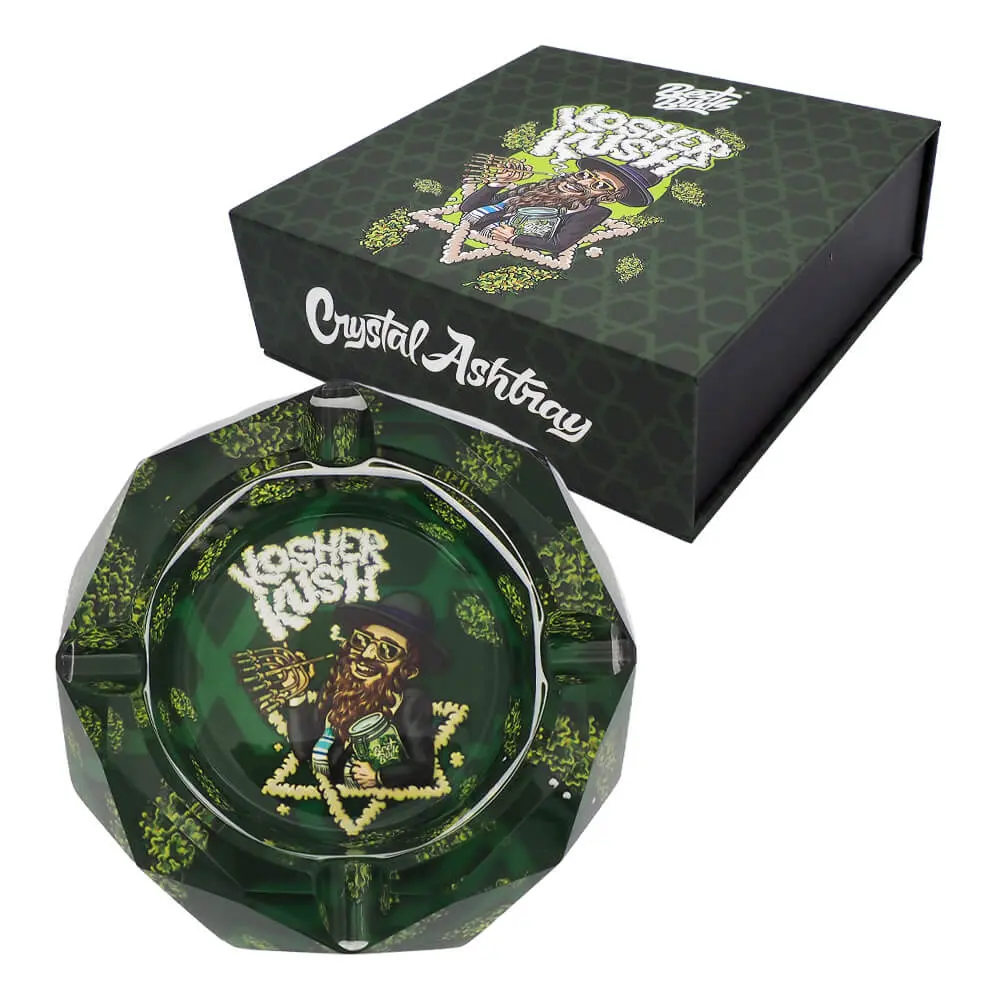 Best Buds Crystal Popelník s dárkovou krabičkou Kosher Kush