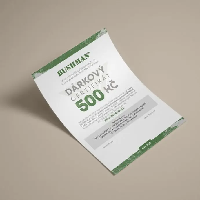 Bushman Certifikát BUSHMAN CZ 500 PDF