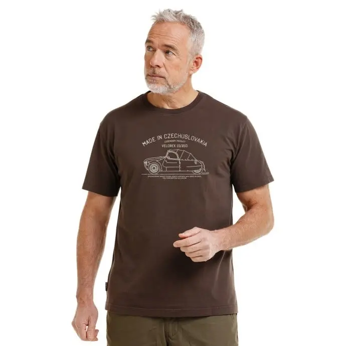 Bushman Pánské tričko Legend Velorex, tmavě hnědé XXXL