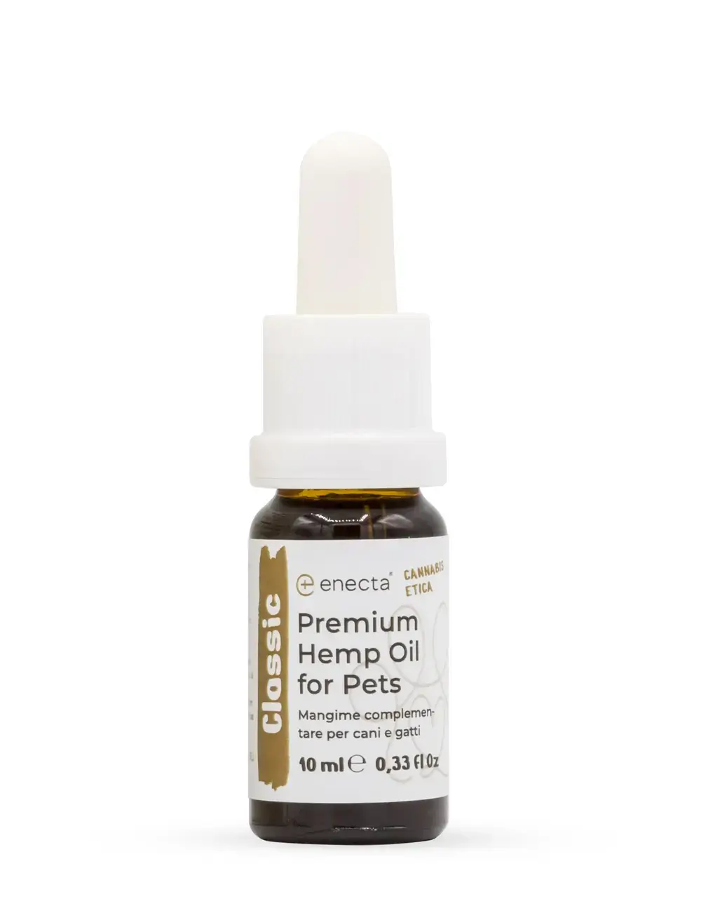 Enecta CBD konopný olej pro zvířata 5%, 500 mg, 10 ml