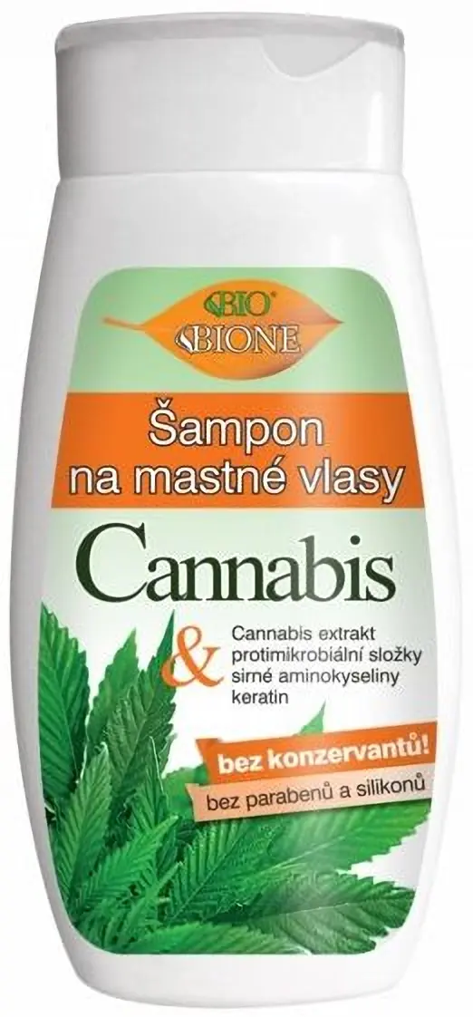Bione Šampon na mastné vlasy CANNABIS, 260 ml