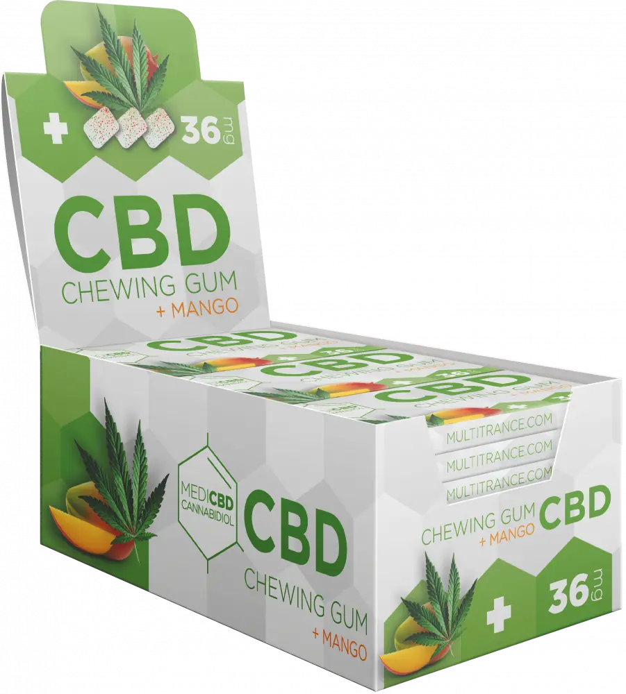 MediCBD Konopné žvýkačky CBD Mango (36 mg CBD ), 17 g