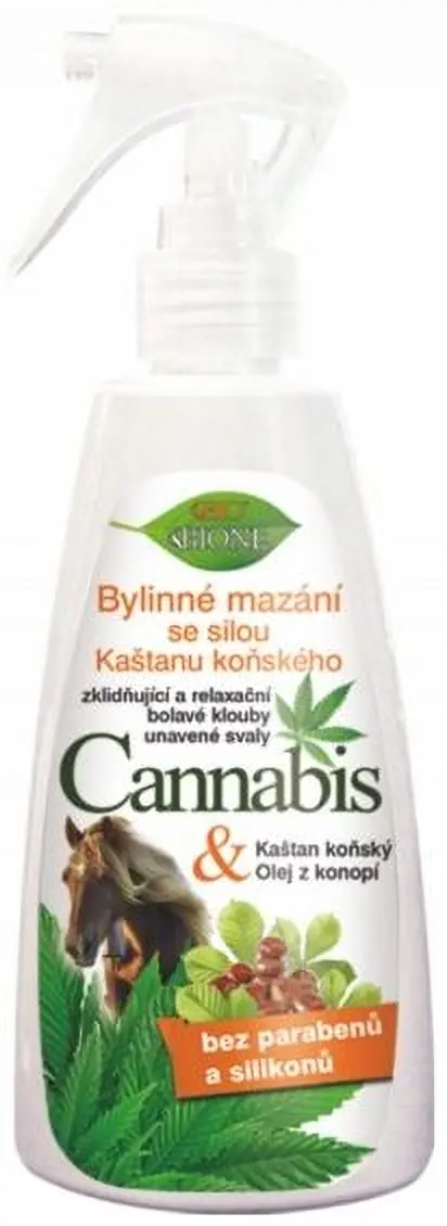Bione Bylinné mazání BIO CANNABIS s Kaštanem koňským, 260 ml