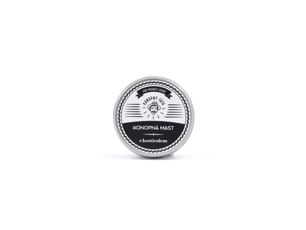 Konopný Táta Cestovní Konopná mast s kostivalem, 17 mg CBD, 15 ml