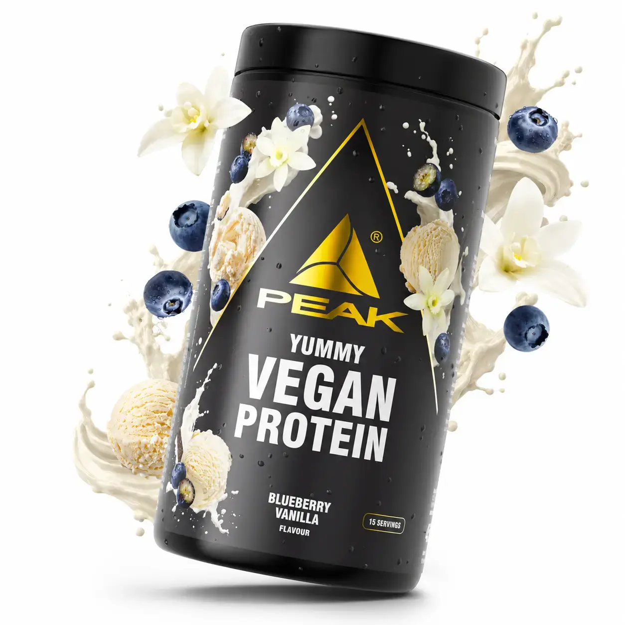Peak Yummy Vegan Protein 450g Blueberry Vanilla