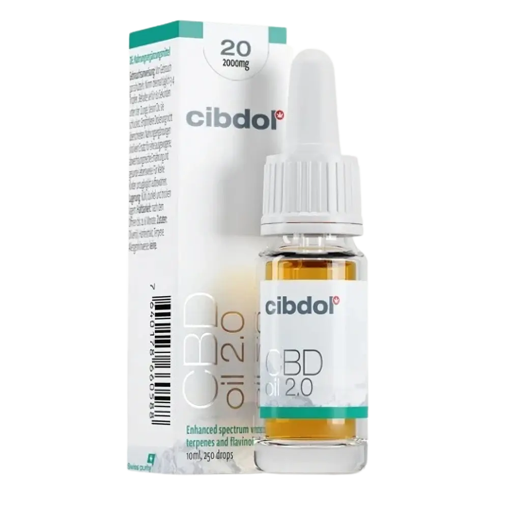 Cibdol CBD olej 2.0 20 %, 2000 mg, 10 ml
