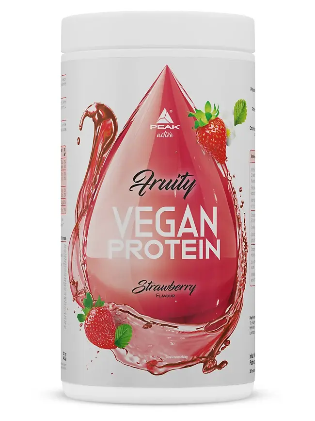 Peak Fruity Vegan Protein 400g Strawberry