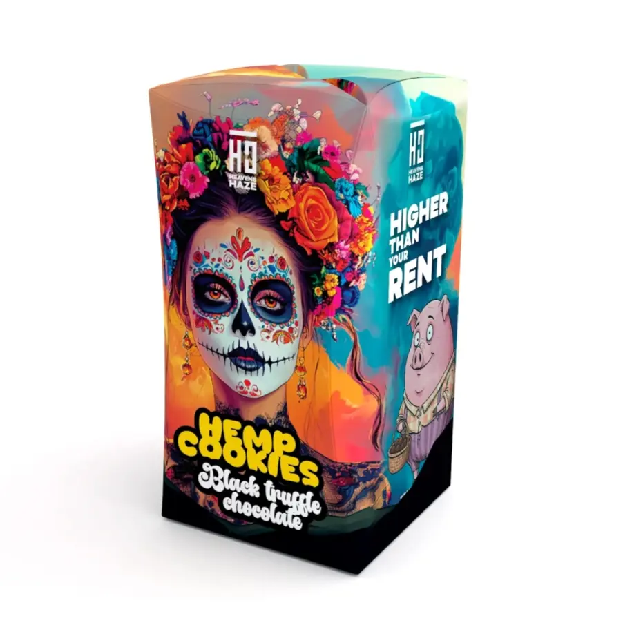 Heavens Haze Konopné Sušenky Black Truffle Chocolate, 100 g