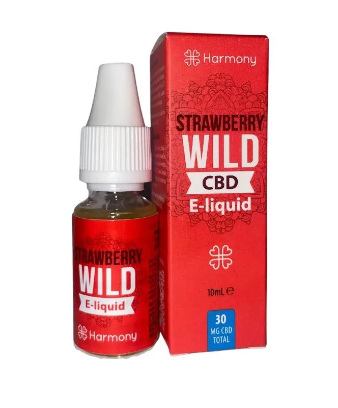 Harmony CBD E-liquid 30 mg, 10 ml, Strawberry Wild