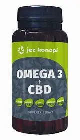 Omega 3 + CBD kapsule s konopným olejem
