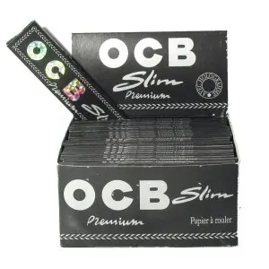 Papírky OCB Black SLIM, 32ks v balení, box 50ks