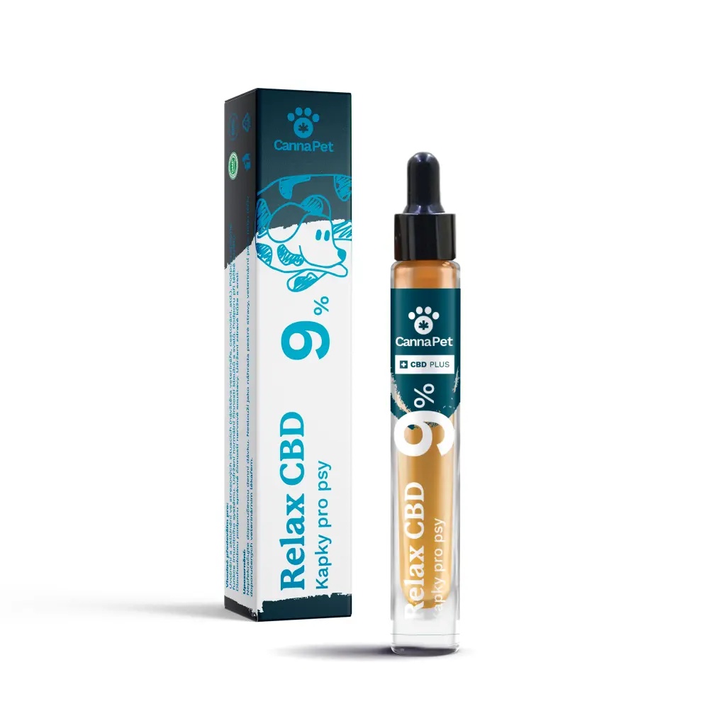 CannaPet Relax CBD 9 % kapky pro psy, 7 ml