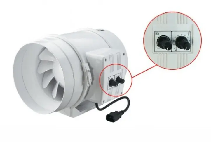 Ventilátor s termostatem Vents/Dalap 200 U-T, 830/1040m3/h