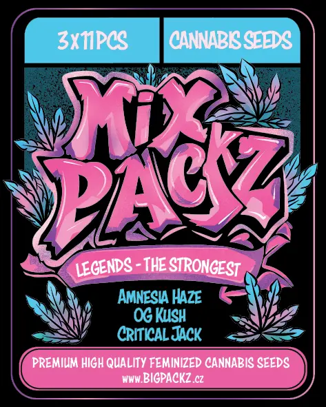 MIX PACKZ Legends High Voltage, feminizovaná semena, 33 ks