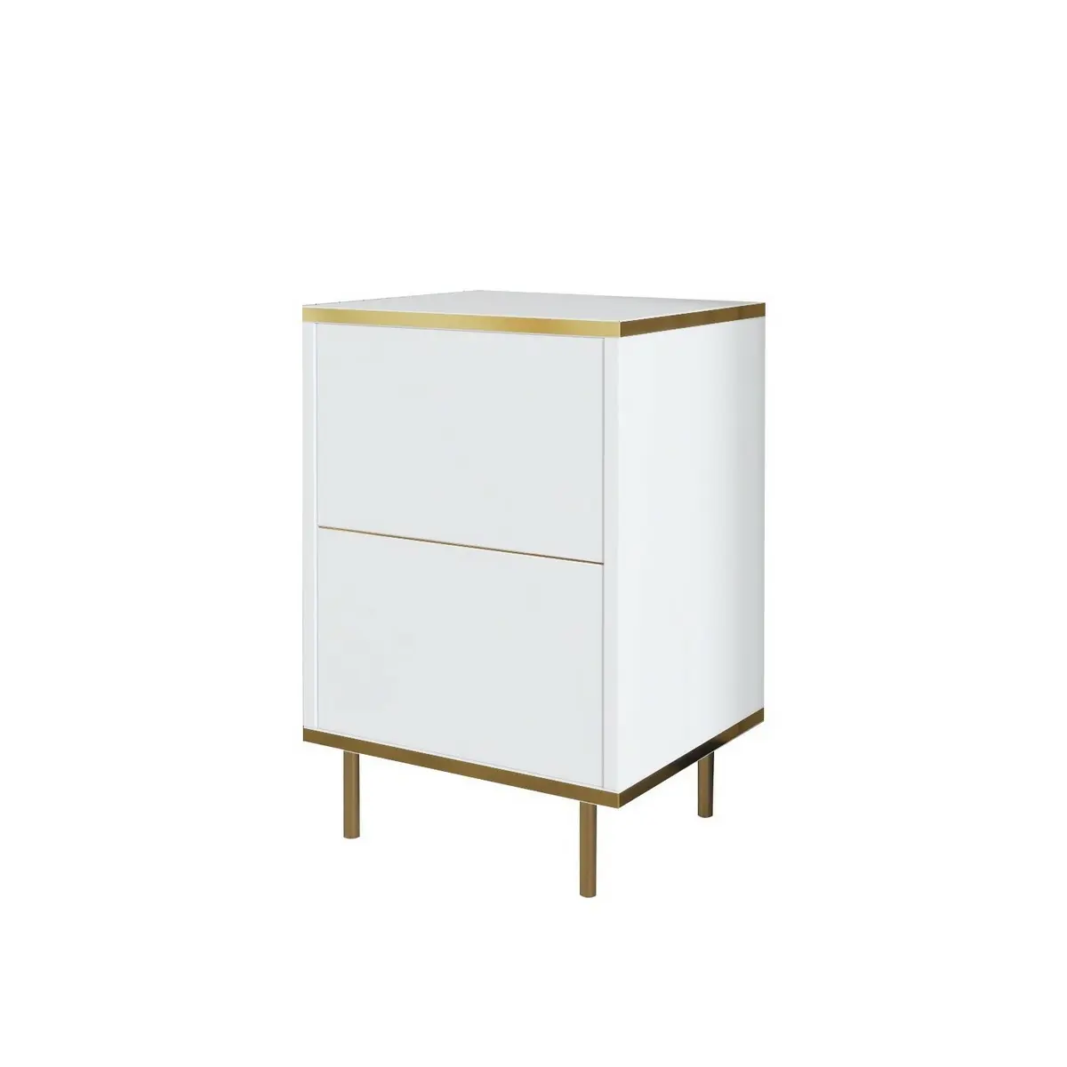 Noční stolek Imaj White and Gold