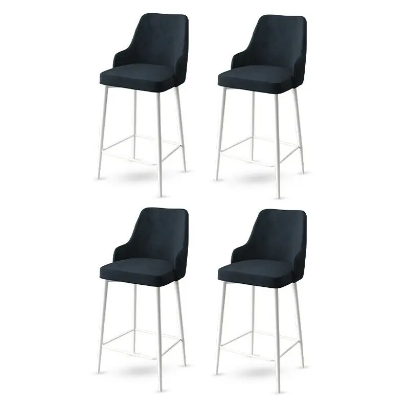 Bar Stool Set (4 Pieces) Enox - Anthracite, White