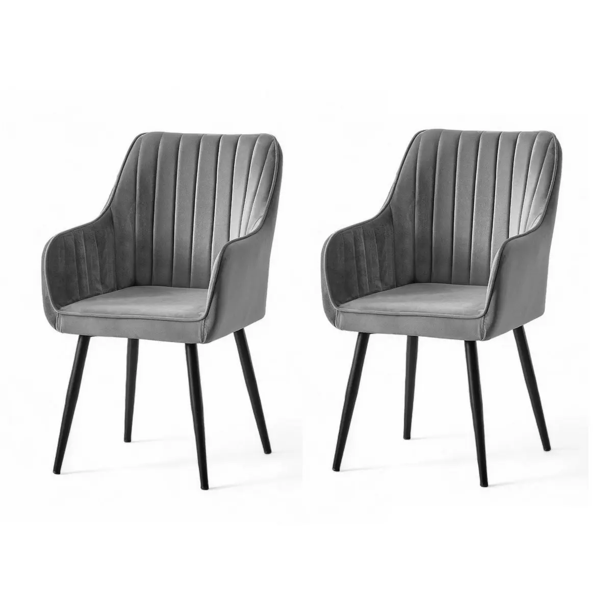 Sada židlí (2 kusy) Nova - Grey, Black