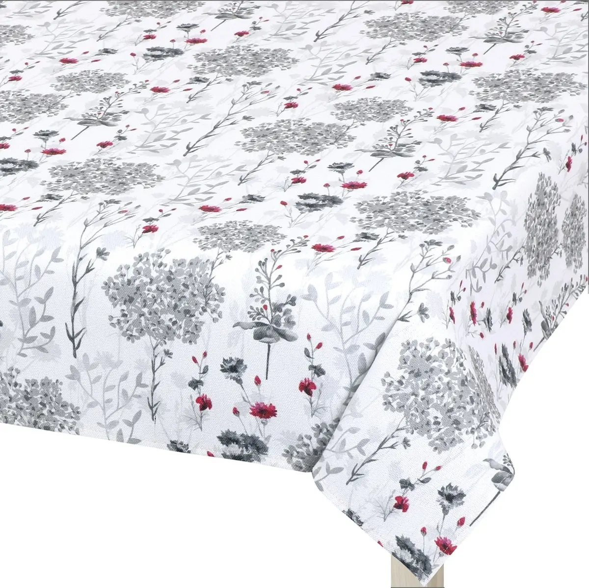 Bellatex kuchyňský ubrus DITA 405, ŠEDÉ VĚTVIČKY, 120x140cm (obdélník)