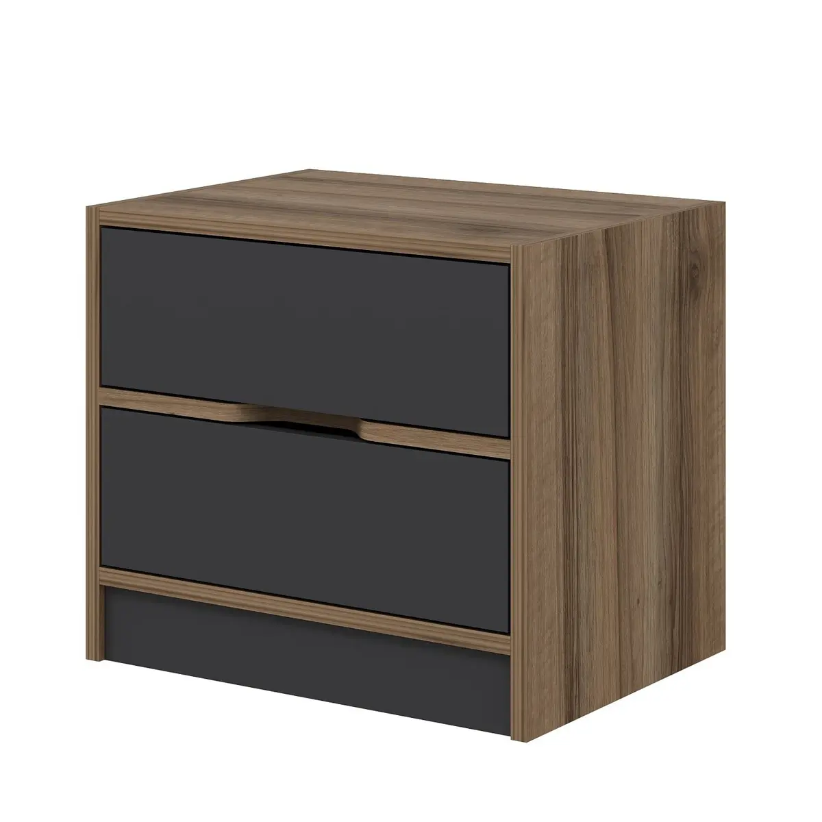 Noční stolek Elina Walnut Anthracite