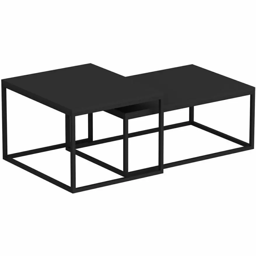 ASIR Set konferenčních stolků 2D LEKA černá