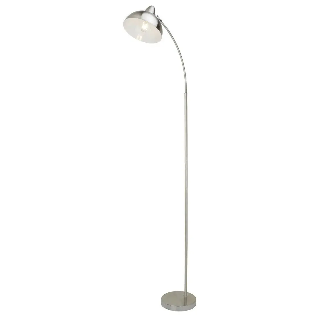 Rabalux stojací lampa Daron E27 1x MAX 40W saténová chromová 5241