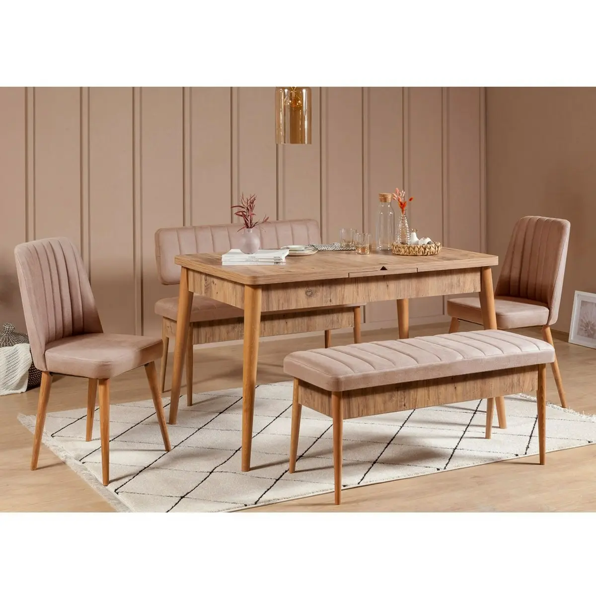 Jídelní set Vina Atlantic Pine and Stone, 5 ks