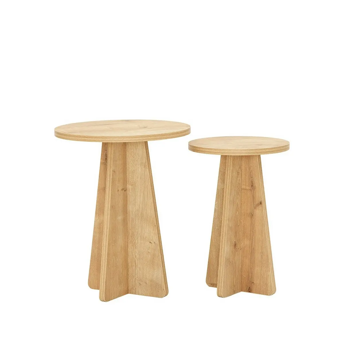 ASIR Set konferenčních stolků 2D MUSHROOM dub
