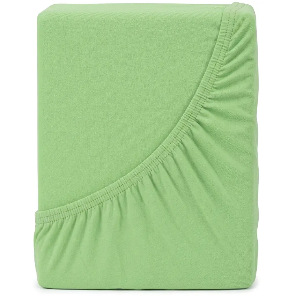 4Home Jersey prostěradlo MAKO zelená, 140–160 x 200 cm