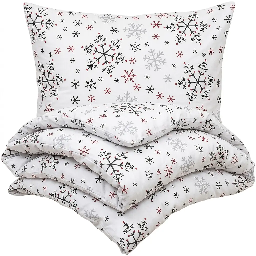 4Home Bavlněné povlečení Snowflakes, 140 x 220 cm, 70 x 90 cm