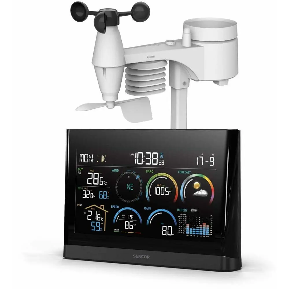 Sencor SWS 11000 Prof. meteorologická stanice s bezdr. snímáčem 5v1