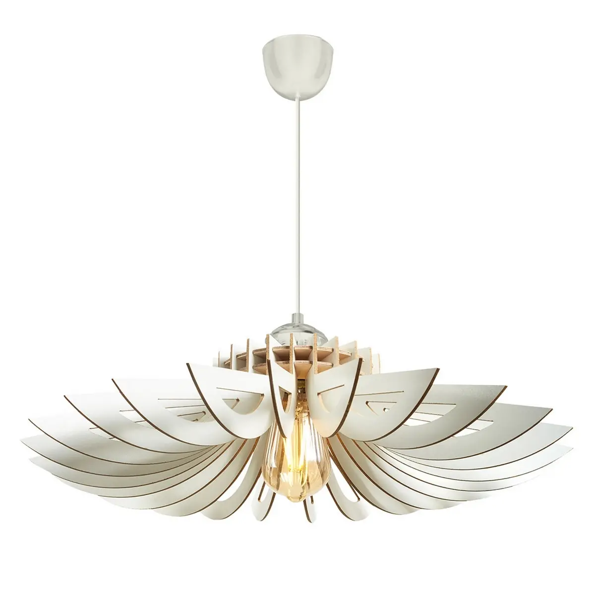 Závěsný lustr Daisy 160-T, bílá