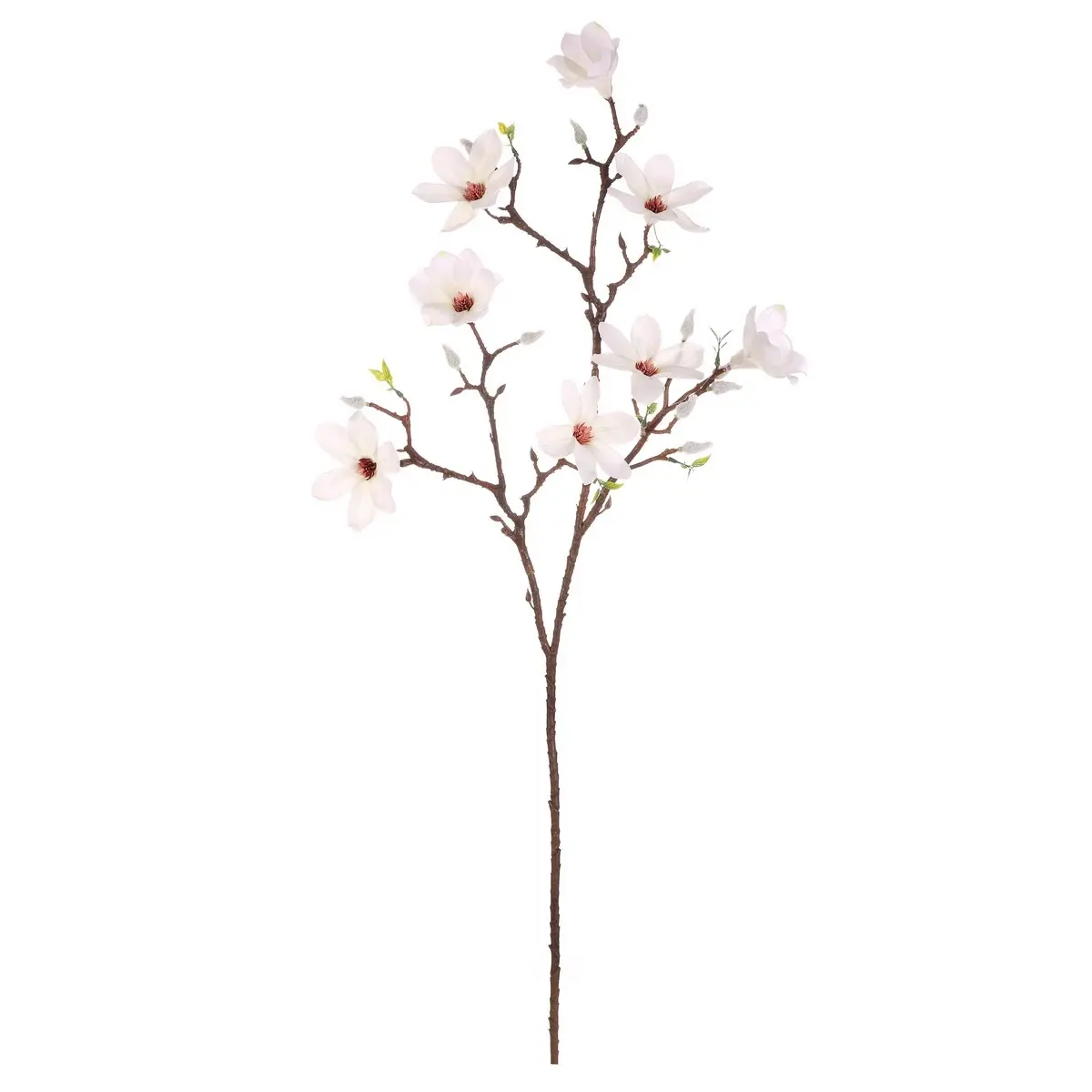 Umělá květina Magnolie bílá, 30 x 10 x 85 cm