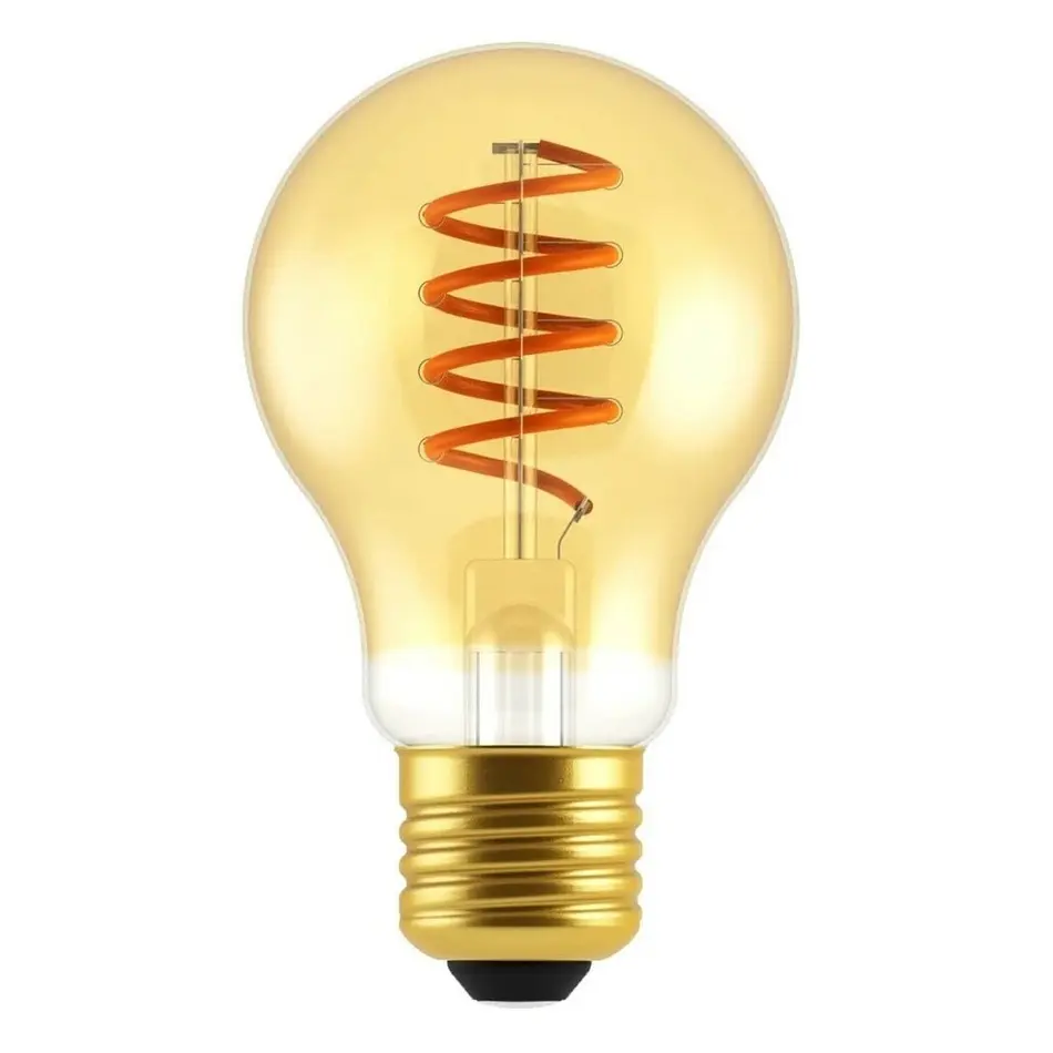 Rabalux Dekorativní LED filament žárovka s točeným vláknem, jantarová, E27, A60, 4 W, 280lm