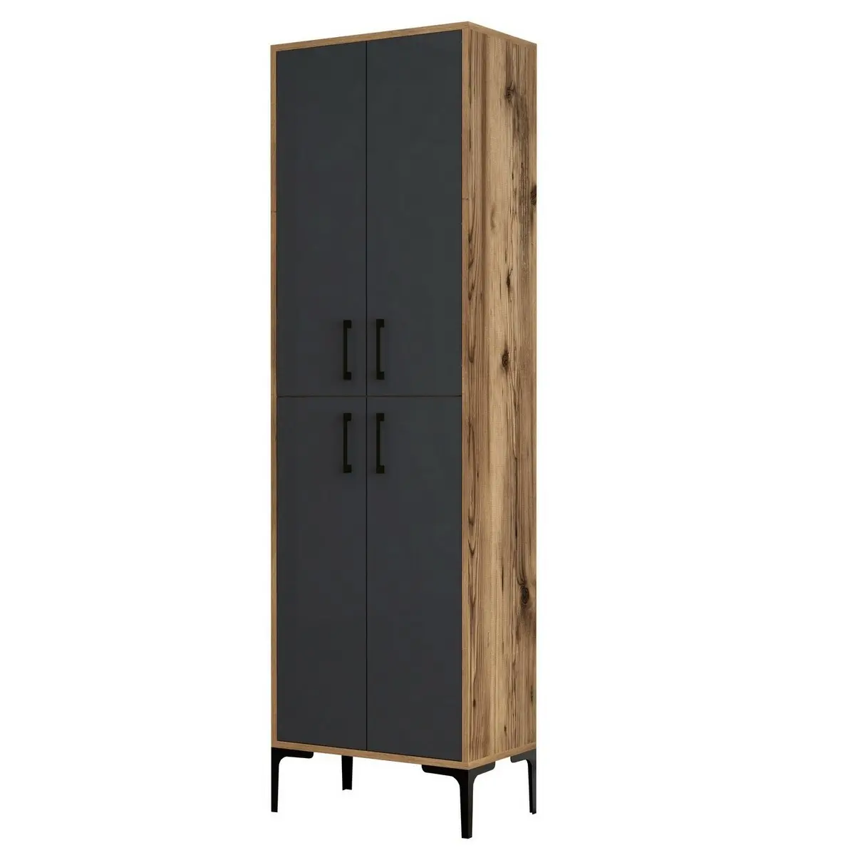 Víceúčelová skříňka Berlin A - Walnut, Anthracite