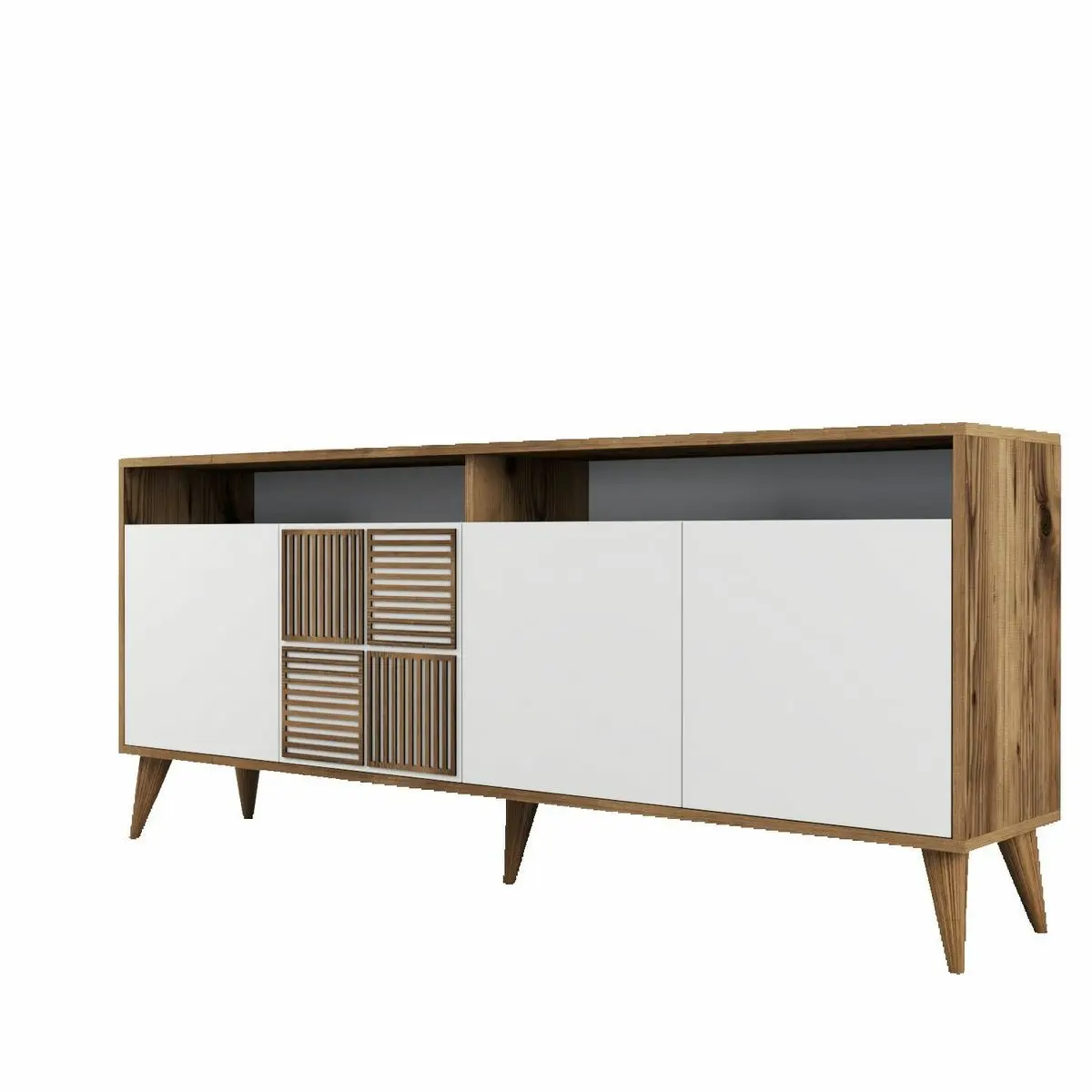 Konzolový stolek Milan - Walnut, White