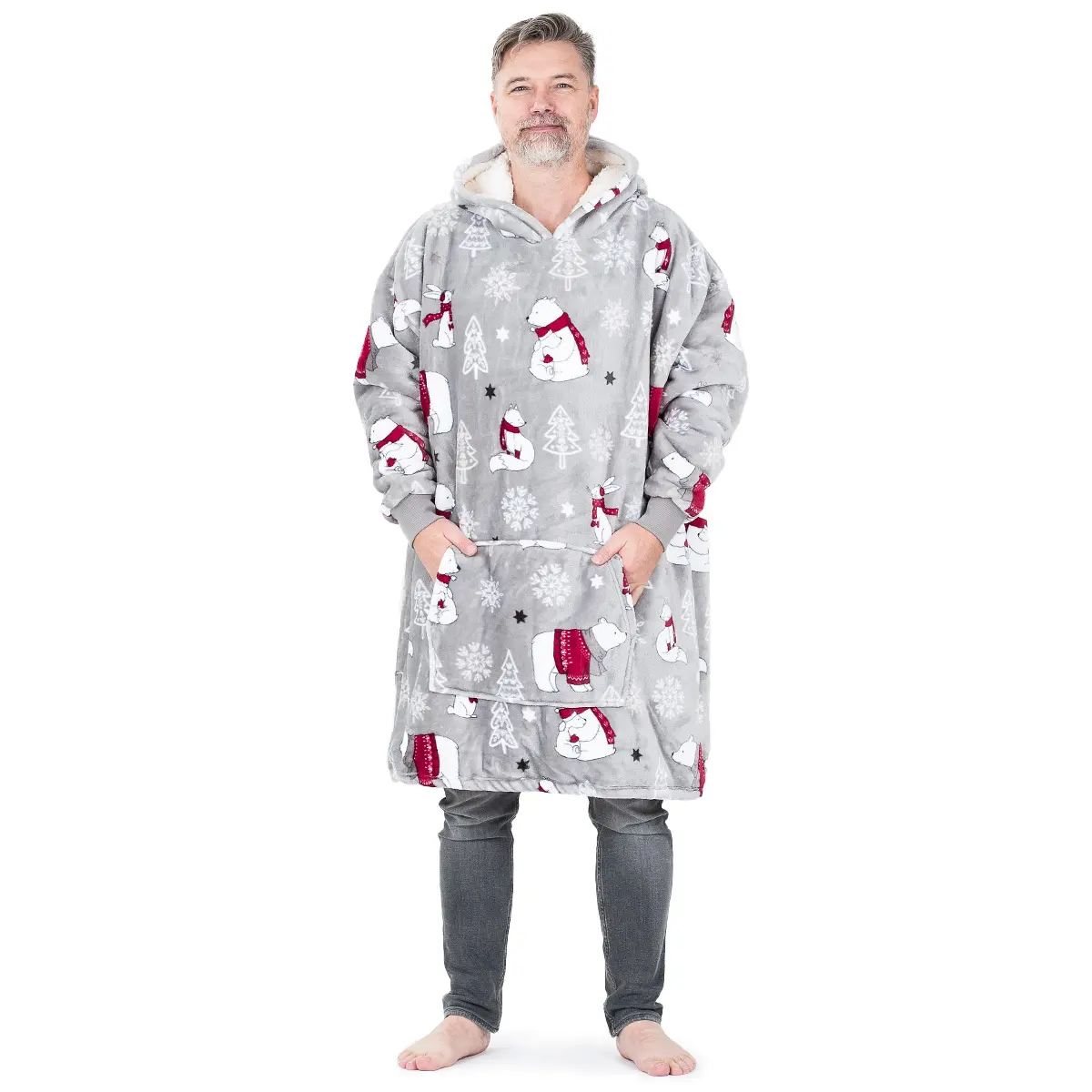 4Home Beránková mikina mikroplyš Artic Snuggles, uni L - pánské