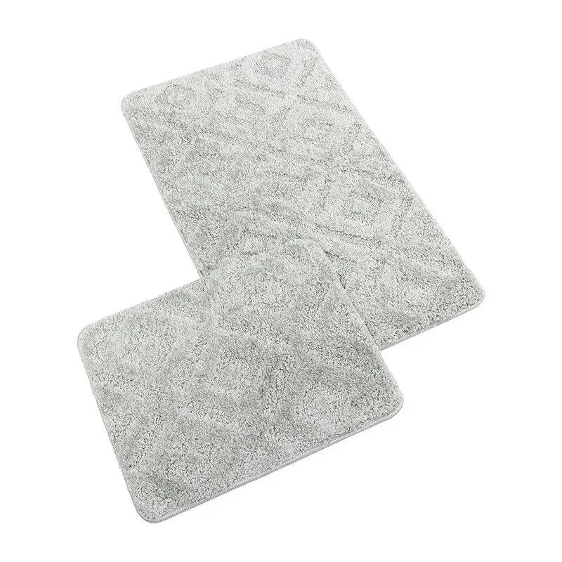 Bellatex Sada Koupelnových předložka bez výkroje BANYSILVER světle šedá, 60 x 100, 60 x 50 cm