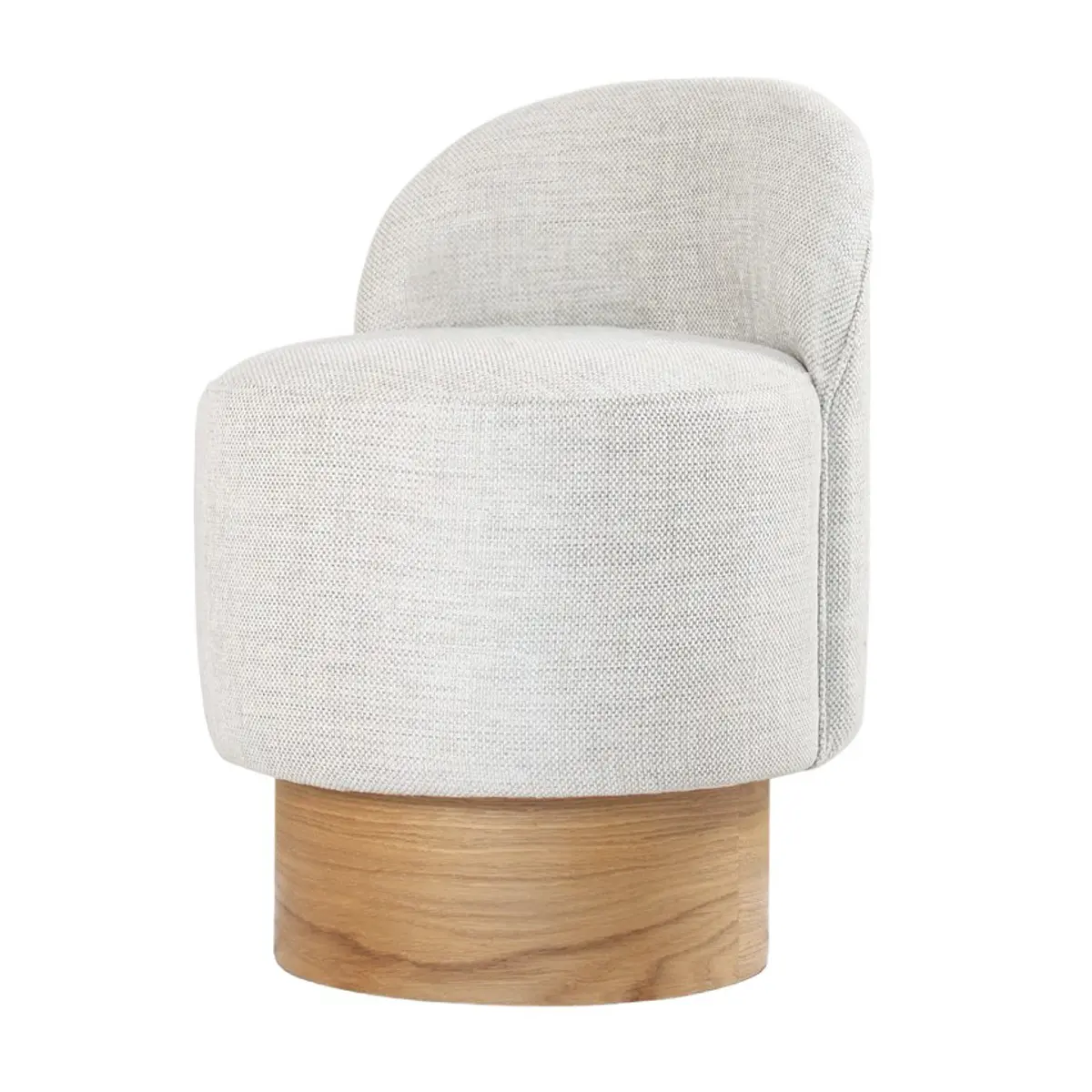Taburet Barren Puf Light Grey