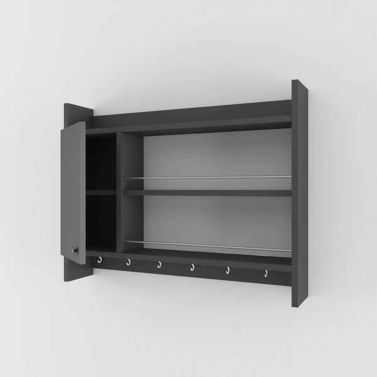 Kalune Design Kuchyňská police KNERR 85 cm antracit